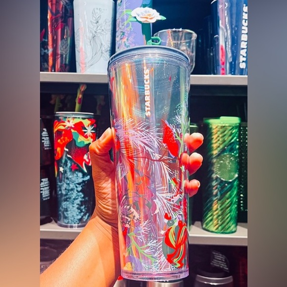 Starbucks Iridescent Rose Top Silicone Topper Tumbler Cup Venti New 2023 Holiday - Picture 5 of 13